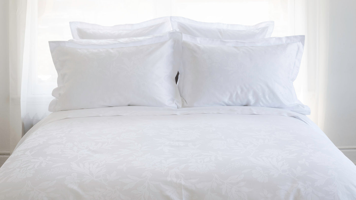 New Arrival | Giza 92 Flora Egyptian Cotton | Pillowcase & Shams |by St Geneve