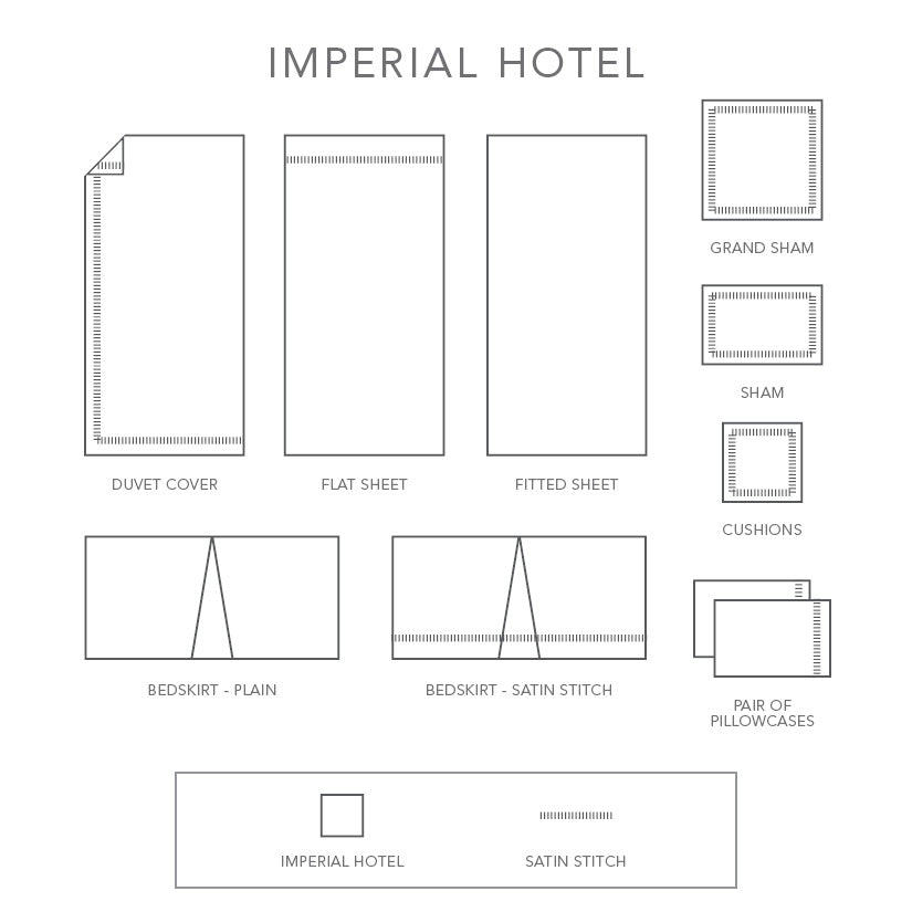 Imperial Hotel | Pillowcases and Shams