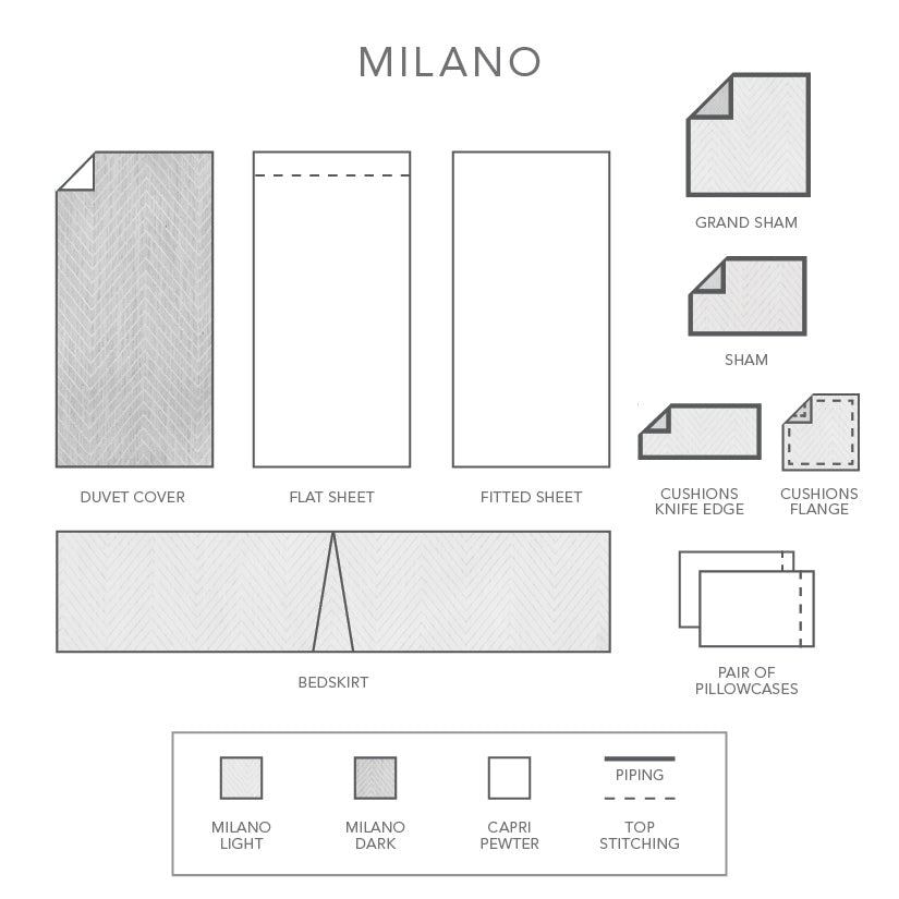 Milano | Duvet Cover | Jacquard- King Sample Sale