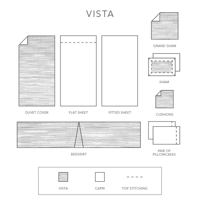 Vista | Duvet Cover | Jacquard - King Sample Sale