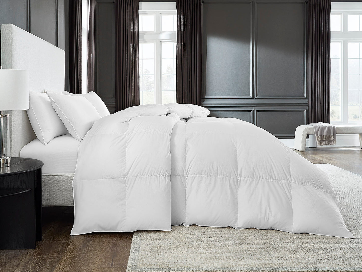 Cardigan Duvet by Sferra | 800+ Loft White Goose Down