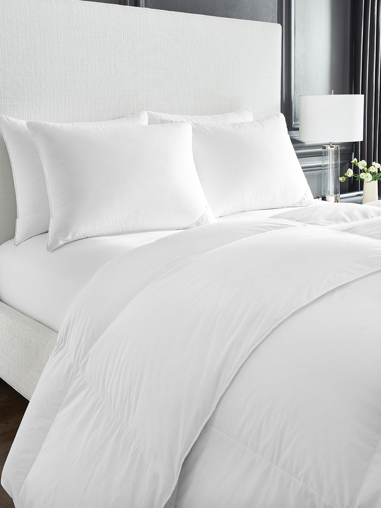 Cardigan Duvet by Sferra | 800+ Loft White Goose Down