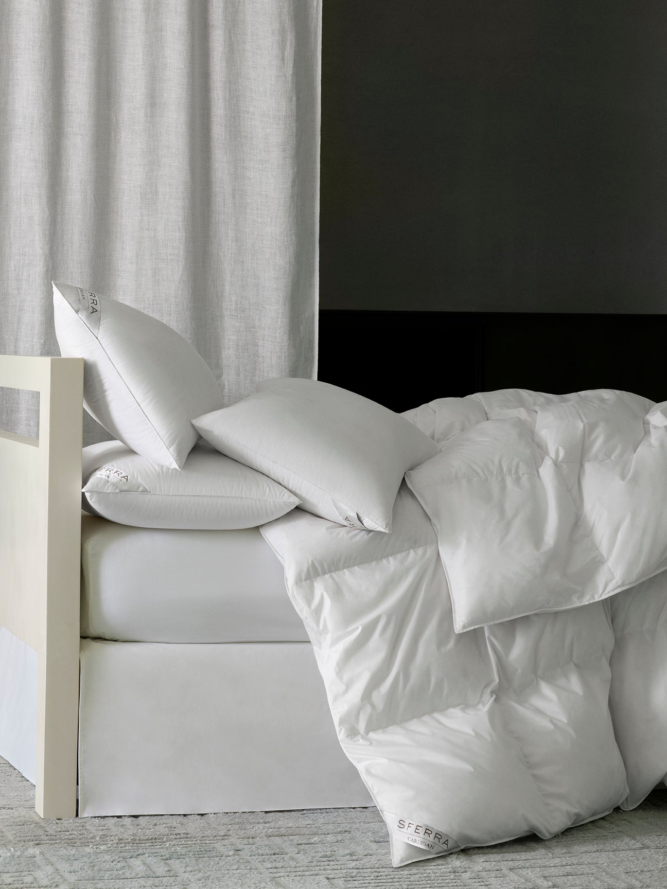 Cardigan Duvet by Sferra | 800+ Loft White Goose Down