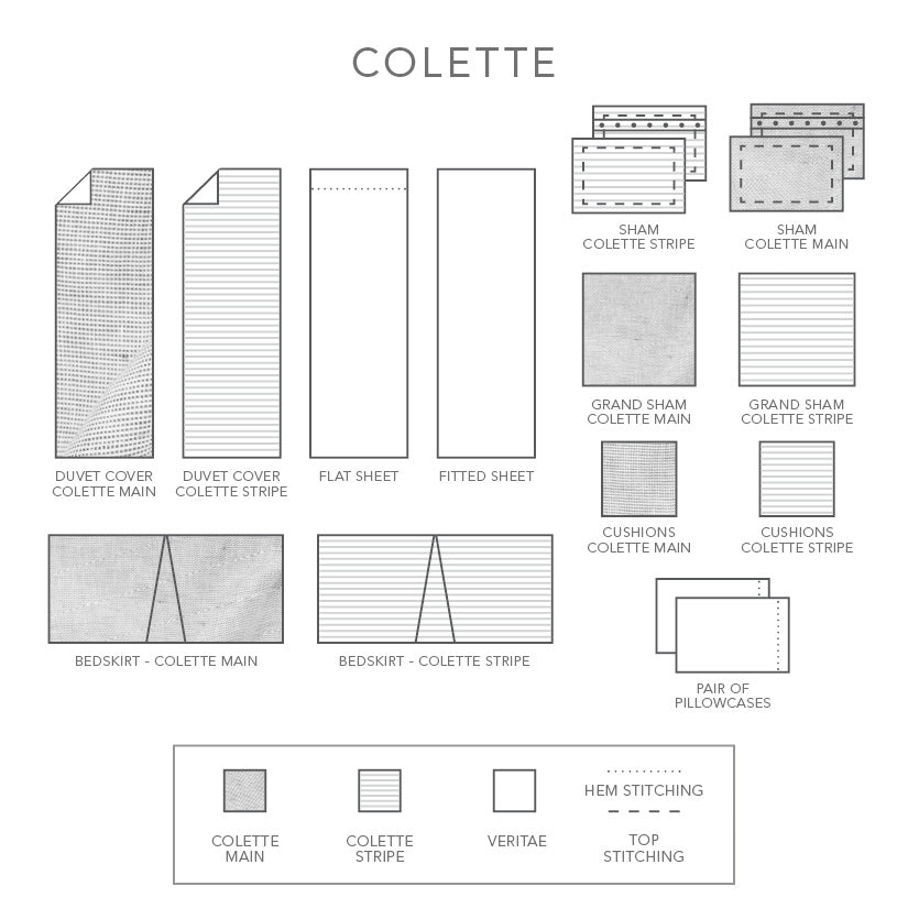 Colette | Pillowcases and Shams | Linen