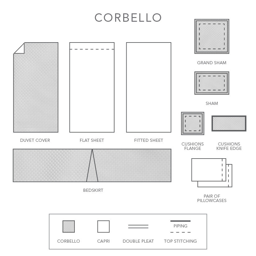 Corbello | Duvet Cover | Jacquard - King Size Sample