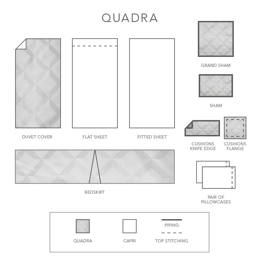 Quadra | Duvet Cover | Jacquard